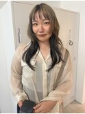 20代30代40代　アンブレラカラー/ミルクティーブロンド