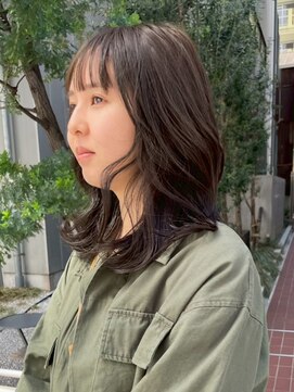 ユルクメゾンシティ 名古屋(JURK MAISON CITY) 名古屋/ダークパープル/ナチュラルショート/ミルクブラウン/夏