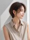 エルムバイエント(elm by emt)の写真/骨格を見極める補正カット。トップのぺたんこや広がりを抑え、どこから見ても洗練された大人のシルエットへ