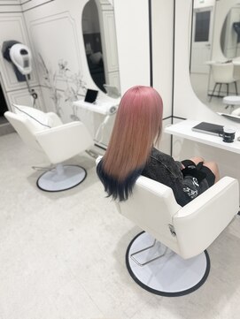 円(en) ピンク×ブルーブラック×グラデーションカラー