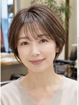 ハピエル ヘアークルー(HAPPYEL hair crew) 40代大人女性の丸みショート