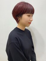 ラパンセ ブルー(LA PENSEE BLEU)&nbsp;【LA PENSEE】大人かわいいマニッシュショート ワインレッド