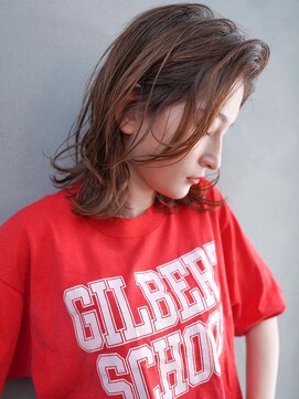 カンナ(Canna) エアリーミディ/ショートパーマ/黒髪/ホワイトアッシュ/TOKIO