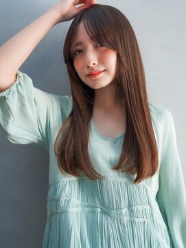 カンナ(Canna) 縮毛矯正/フェザーバング/カーキグレージュ/髪質改善/20代30代