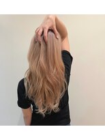 インプルーヴ アートスタイルヘアー(imProve Art style hair) ケアブリーチ×3Dハイライト&ピンクベージュカラー♪