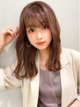 シルクレイ 吉祥寺店(Silk-lei) 大人かわいいかわいいフェザーバングピンクベージュ20代吉祥寺