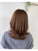 外ハネレイヤーロブミディアム