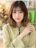 グラデーションカラー韓国風小顔ふわミディa川口20代30代40代