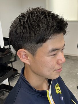 フゥ 宇都宮(FeU) ビジネスショートメンズマッシュツイストパーマツーブロック