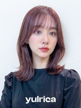 ユルリカ 新宿店(yulrica) オルチャンヘアピンクバーガンディチェリーレッド[韓国/新宿]