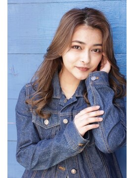 リー 四ツ橋(Lee) 韓国風カット×シフォンベージュ