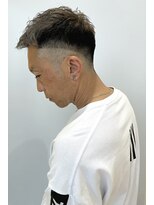 アンジュ 大豆島店(ange) ツーブロックシルバーメンズショート
