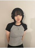 アッシュブラック/ダークグレージュ/トーンダウン