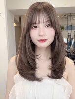 コート 表参道(Cote) Cote 美髪/オリーブベージュ/セミディ//カットレイヤー