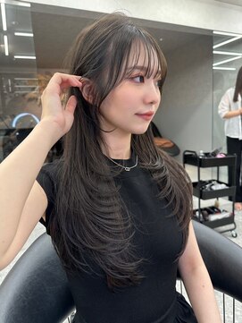 ロンド マーレ 天神大名店(Lond mare) ピンクブラウン/暖色カラー/カシスピンク/韓国ヘア/顔周りカット