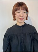アプリコットオレンジ　ボブ