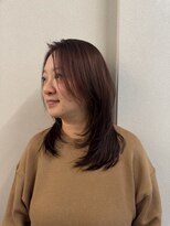 マニア(mania.)&nbsp;アッシュベージュ透明感カラーグレージュレイヤーカット