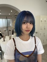 デビュー 沖縄泡瀬店(Debut)&nbsp;くびれヘア/アプリコットオレンジ/ハイライトカラー/沖縄市