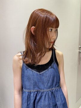 マイル 渋谷(mile) ニュアンスアプリコットオレンジ