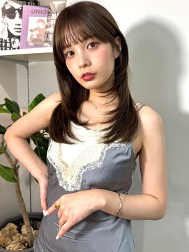 イヴォーク トーキョー(EVOKE TOKYO) 髪質改善艶髪ミディアムレイヤー似合わせカット顔まわりカット