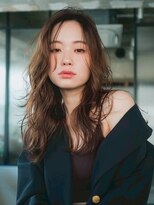 シオン(shion)&nbsp;おくれ毛暗めカラーロングフェイスフレーミング_F21024