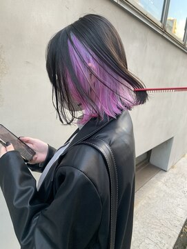 ペレ 原宿(PELE) 着物ヘア/大人ガーリー/ダークアッシュ/似合わせカット/原宿