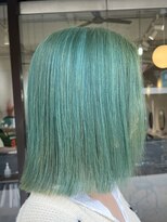 ラック 津田沼(LUCK)&nbsp;グリーン/津田沼/韓国ボブ/ケアブリーチ/似合わせカット