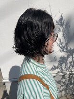 ベリー(berry)&nbsp;黒髪ボブ×ニュアンスパーマ☆