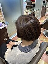 シャンプーボーイ 佐賀(SHAMPOO BOY)&nbsp;上品白髪ぼかしショートボブ