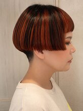 ヘアーリゾートガーデン 南林間店(Hair Resort Garden)&nbsp;【ショート×ブリーチ】色落ちも楽しめるアンブレラカラー
