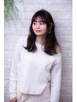 ヘアーアートシフォン 池袋西口店(Hair art chiffon)&nbsp;似合わせカットで個性的斜めバングで大人かわいいナチュラルボブ