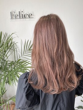 フェリーチェヘアーデザイン(Felice) ブリーチカラー×ミルキーベージュ