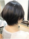 【癖・広がり・ボリューム】ストレートショートボブ