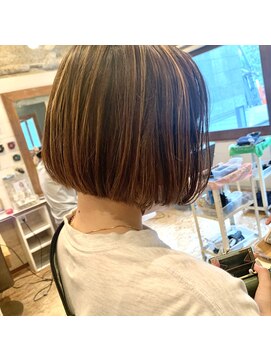 ラレイ(Lalei) ＊20代30代40代大人かわいいハイライトボブ 表参道