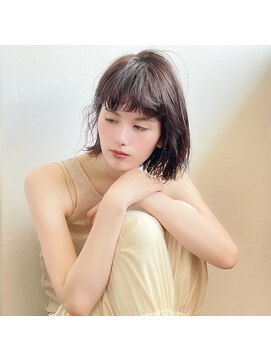 アニータバイガネイシャ(Aujua anita by ganesha) 【Ganesha】モカブラウン×ナチュラルボブ#髪質改善#長浜