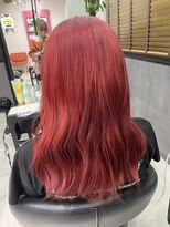 ヘアリゾートユア 新大久保店(hair resort YuA)&nbsp;レッドカラー
