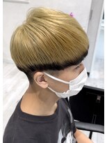 アッシュ 八王子店(Ash)&nbsp;裾カラー/メンズ/ブリーチ/デザインカラー/学割/学割U24