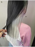 インナーカラー×インナーカラーホワイトシルバー☆