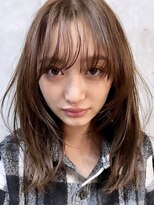 ソルトウォーター(SALT WATER)&nbsp;レイヤーカット/ブラウン/韓国ヘアー/ブリーチなし/恵比寿/