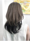 ロングウルフ×インナーカラー