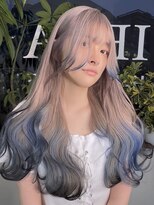 イエナ 渋谷(IENA)&nbsp;ホワイトベージュ　エンドカラー　ブルー　ブラック