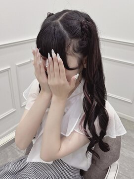 リルミー(Lilme) 三つ編みハーフツイン*まゆ