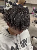 イーラ(era)&nbsp;メンズパーマツイスパホワイトメッシュマッシュ