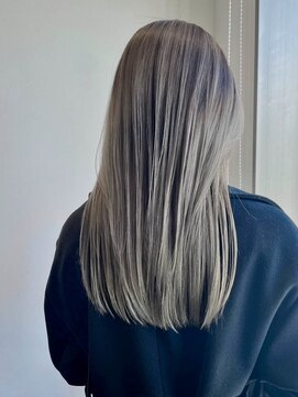 ヘアーラニッシュ 三郷中央店(hair Lanish) くすみベージュ/バレイヤージュカラー/20代30代40代