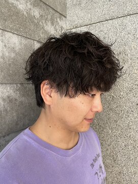 ニアウ 伊勢崎連取店(Niau) メンズマッシュウルフシャドウパーマメンズパーマ