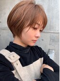 小顔丸みショート新宿