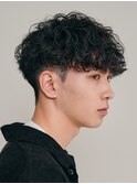 銀座メンズマッシュニュアンスパーマツーブロックスペインカール