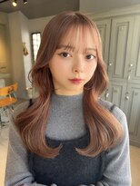 カシュカシュ 表参道(cache cache) レイヤーカットくびれヘア顔周りカット韓国ヘア