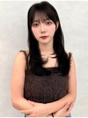レイヤー/ネビージュ/韓国ヘア/イメチェン/縮毛矯正/中野/