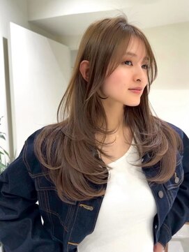 ネイロ バイ ジルブラン 葛西(NeiRo by JIL BLAN) レイヤーカット白髪ぼかしハイライトダブルカラーインナーカラー